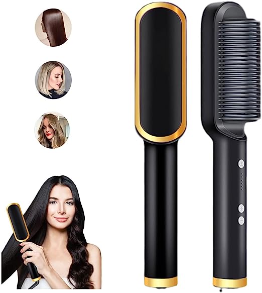 Electric comb hair straightener