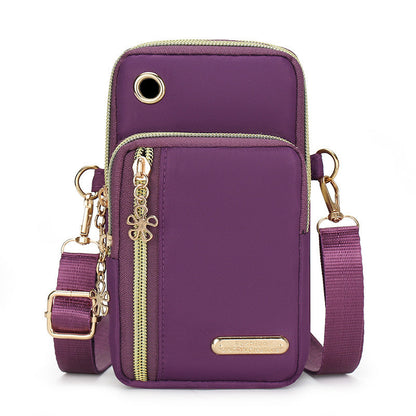 Vertical Mobile Phone Bag Nylon Small Cloth Bag Single Shoulder