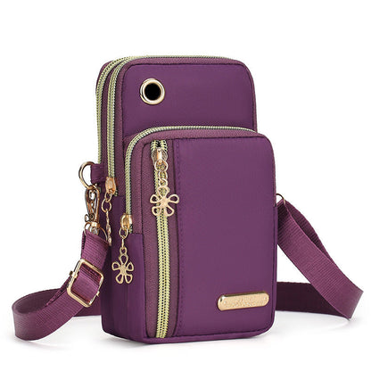 Vertical Mobile Phone Bag Nylon Small Cloth Bag Single Shoulder