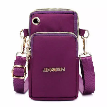 Vertical Mobile Phone Bag Nylon Small Cloth Bag Single Shoulder